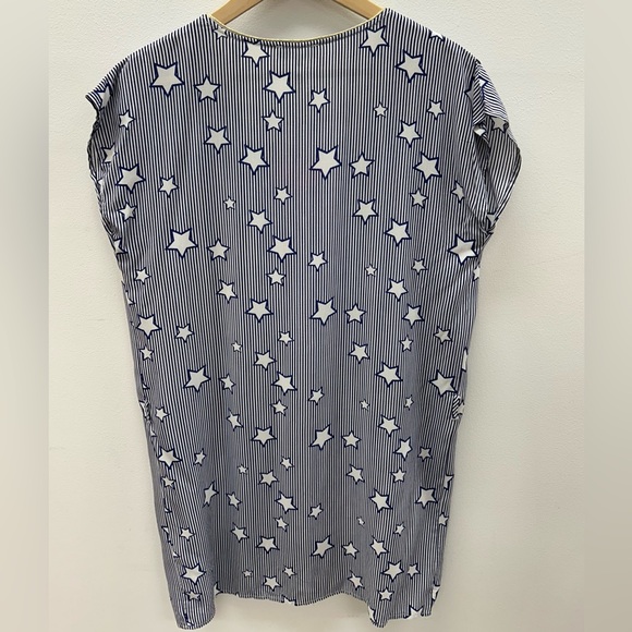 GOA size L blue white Stars and Stripe Swim Tunic good condition light fabric - Picture 8 of 14
